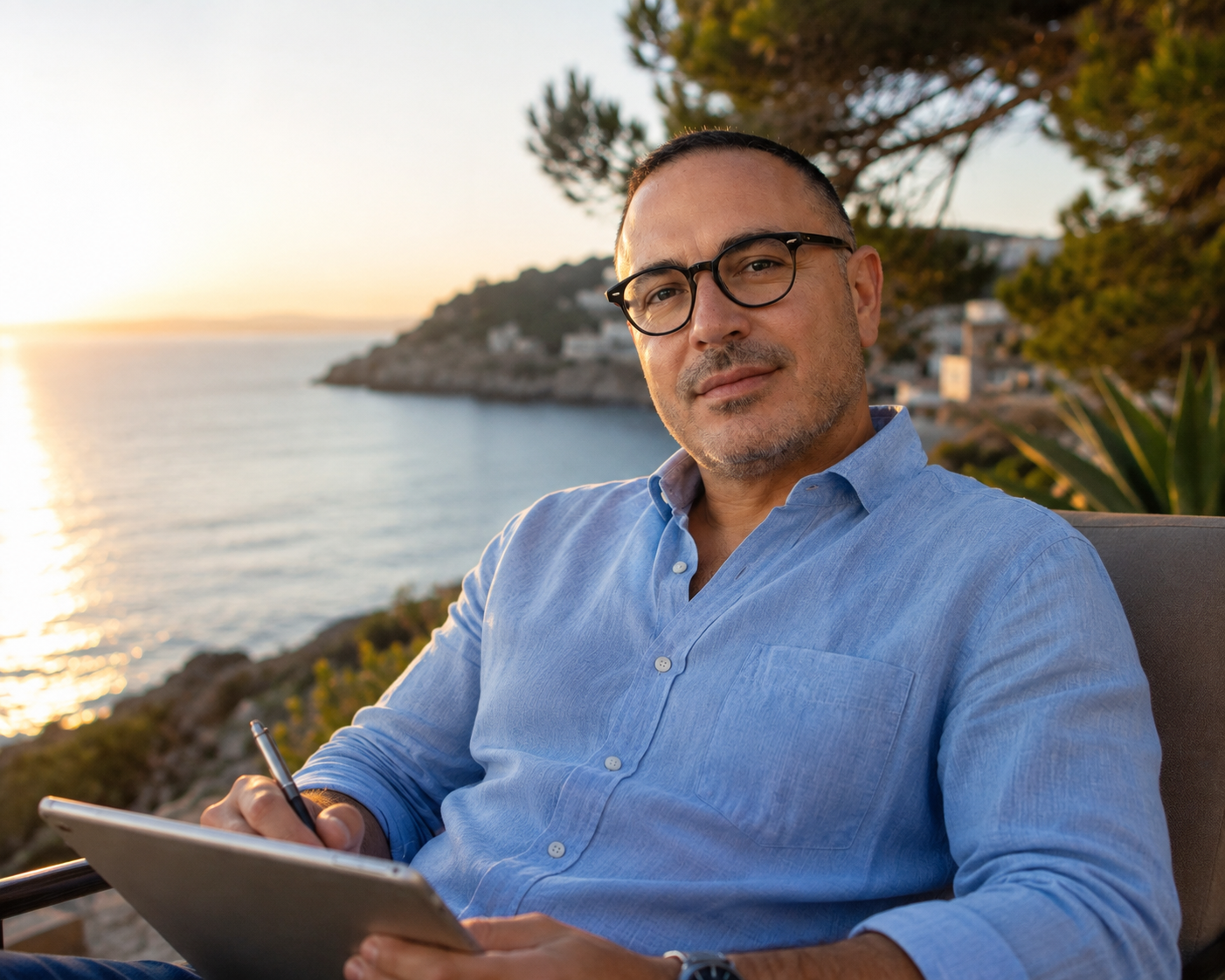Riccardo Rosati al mare